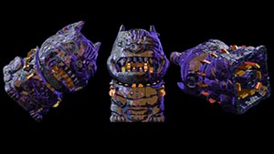 赛博朋克小黑狗狗键帽